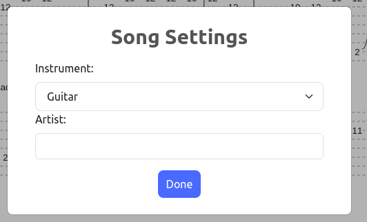 Song Settings