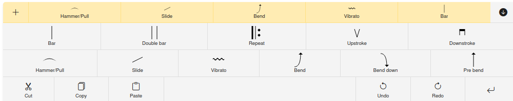 Teclado de Notaciones