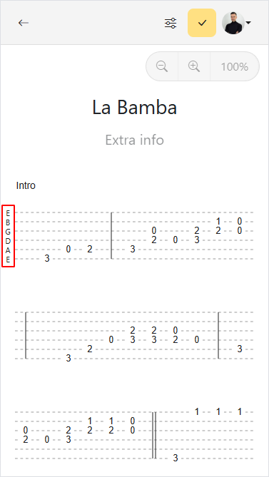 Afinación de la canción