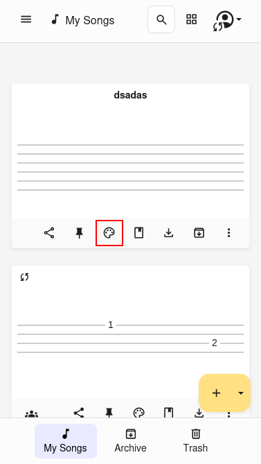 Botón de etiqueta de color
