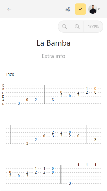 Example dropped-d tuning