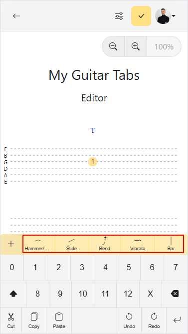 Marking Shortcuts Bar