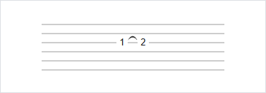 Hammer-on notation