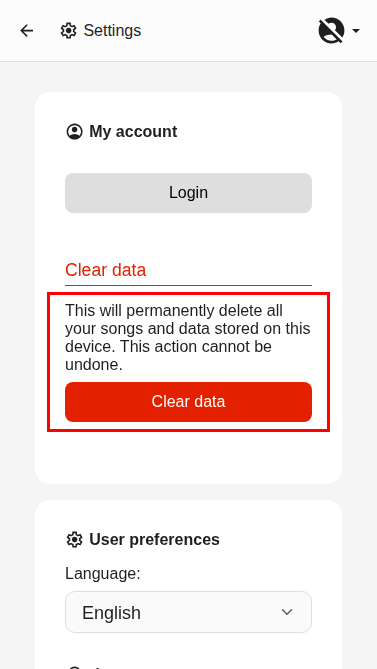 Clear Data