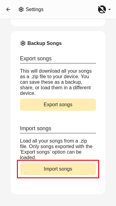 Import Songs